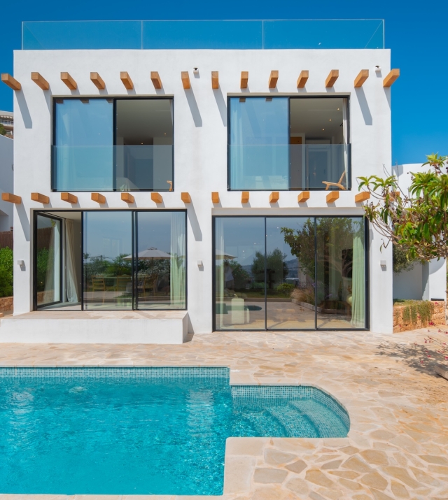 Resa estates Ibiza for sale modern villa martinet views main house .jpg